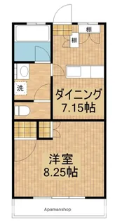 コーポ吉浦電工【201号室】の間取り