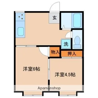 フォーブル横山【201号室】の間取り