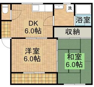 ハウスローザ【203号室】の間取り