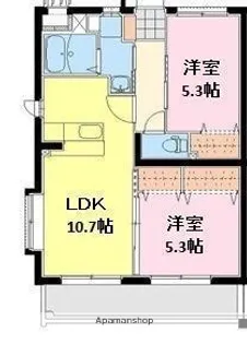 BLOOM【303号室】の間取り