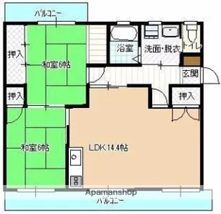 坂本第1マンション【306号室】の間取り