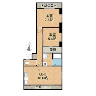 フェリーチェ正手【403号室】の間取り