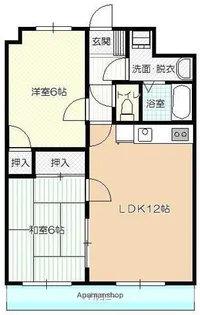 サンライズ長友【301号室】の間取り