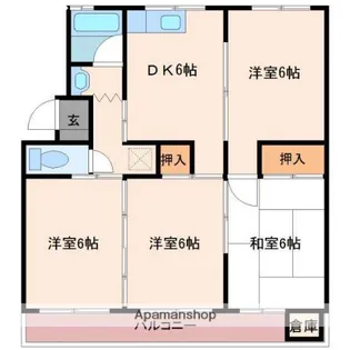 ジーピー12番館【206号室】の間取り