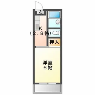 イーストコスモビル【306号室】の間取り