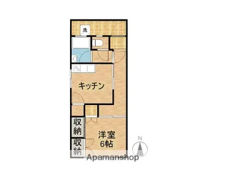 水間ビル【201号室】の間取り
