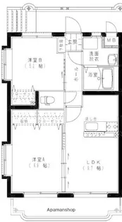 アンシャンテⅡ【4階】の間取り