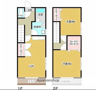 TSメゾネット【5号室】の間取り