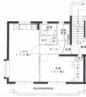日高ハイツⅡ【2階】の間取り