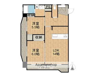 プレシャスコート【205号室】の間取り