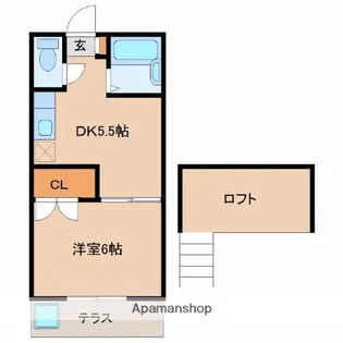 A−STEP城ヶ崎【1階】の間取り