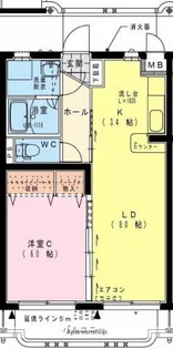 HARMONY西高松【3階】の間取り
