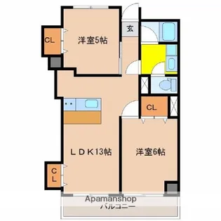 中村消防ビル【303号室】の間取り