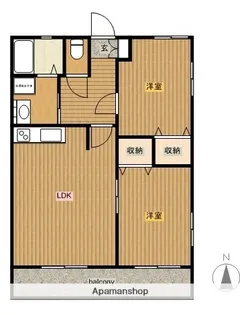 パティオス【3階】の間取り