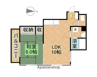 メゾンリク【301号室】の間取り