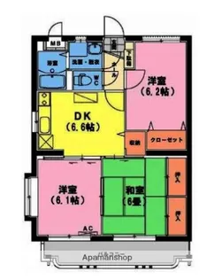 ユーミーアローレ【3階】の間取り