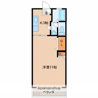 シャインヒルズ【2階】の間取り