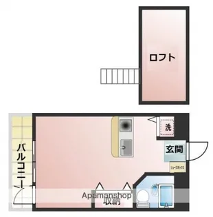 シーラカンスKANDY【605号室】の間取り