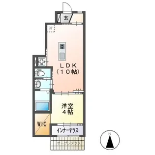 サンテラス神宮【1階】の間取り