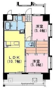 クロスワイズ神宮外苑イースト【4階】の間取り