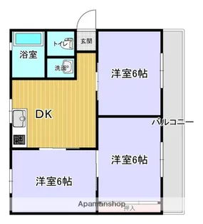 エアポートマンション【302号室】の間取り