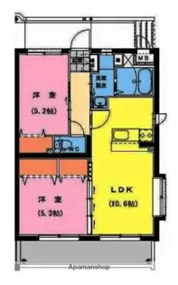 フェニックスⅢ【106号室】の間取り