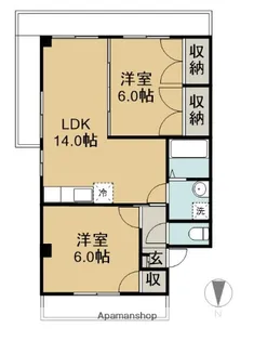 オークヒルズ707【2階】の間取り