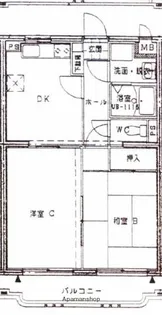 ユーミーあかえ【205号室】の間取り