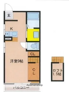 BLOOM大工【101号室】の間取り