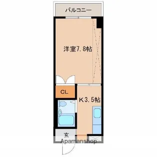 VIVRE鶴島【4階】の間取り