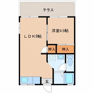 メゾン河口【105号室】の間取り