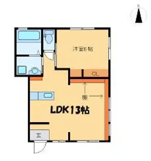 アヴァンティ吉村【1階】の間取り