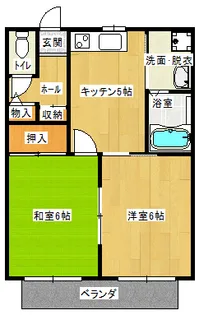 フォレストモールB棟【101号室】の間取り