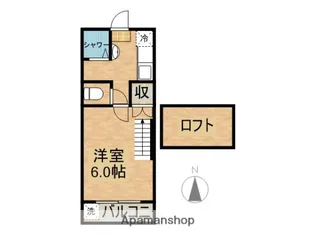 ラビパレス【205号室】の間取り