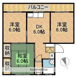 フォレストウィンドイン大塚【4階】の間取り