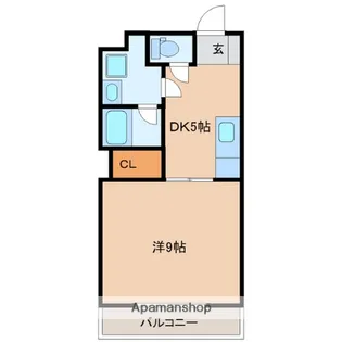 コーポアトレイユ【3階】の間取り
