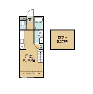 クラージュONE【2階】の間取り