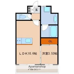 センチュリーコート8番館【503号室】の間取り