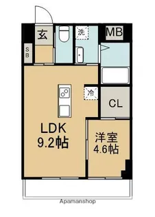 GROWTH EHIRA【4階】の間取り