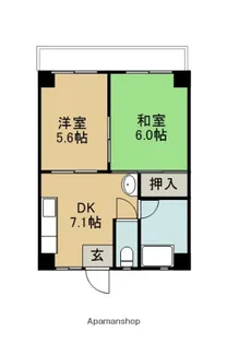 クラージュTWO【301号室】の間取り