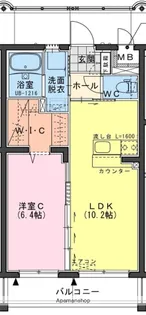 NUOVE CONNESSIONI【403号室】の間取り