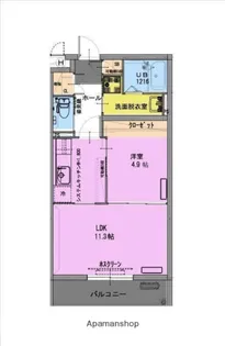 ラフィーナパレス宮崎東【5階】の間取り