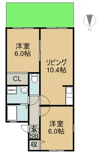 フォレストハイム【1階】の間取り