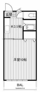 ローラルハイツ【406号室】の間取り