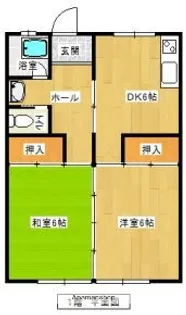 ことぶき荘【101号室】の間取り