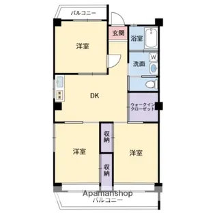 矢野ビル【402号室】の間取り