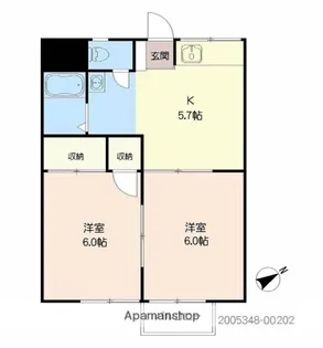 サンコーポ【2階】の間取り