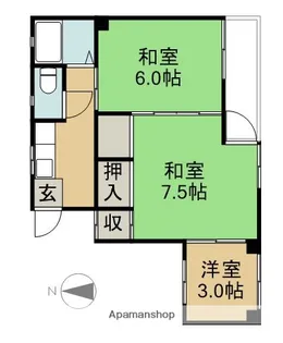 アリビオ中村西【201号室】の間取り