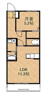 ソラーレハイム【203号室】の間取り