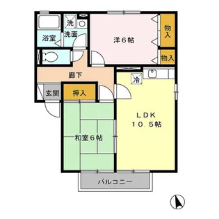 フモト・ブラッサムⅢ【2階】の間取り